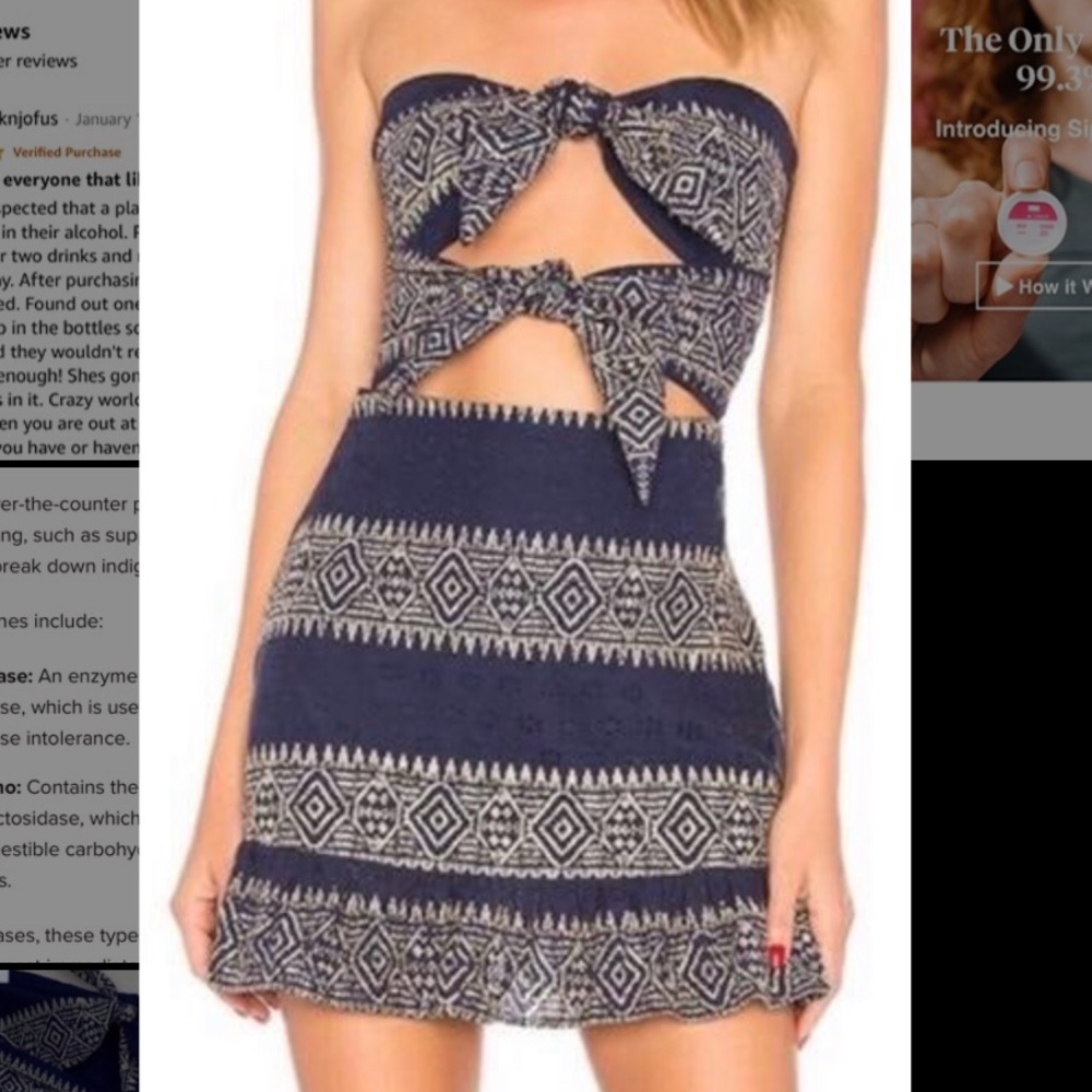 Strapless Mini Dress